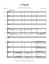 A Paean - for tenor, mixed choir, two clarinets, two bassoons and two horns